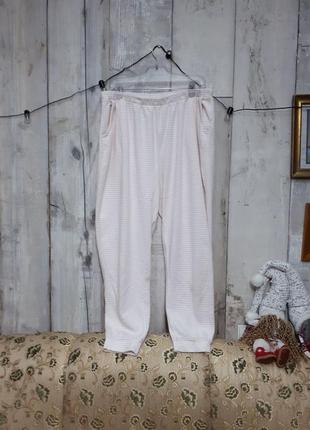 Великий розмір штани теплі домашні піжамні флісова піжама р 20-22