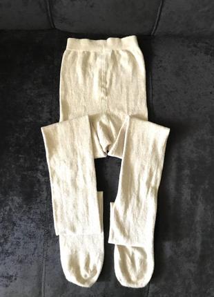 Колготи теплі демі кремового кольору 10-14 років