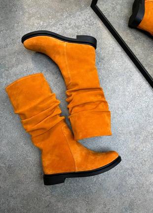 Сапоги женские натуральная замша
