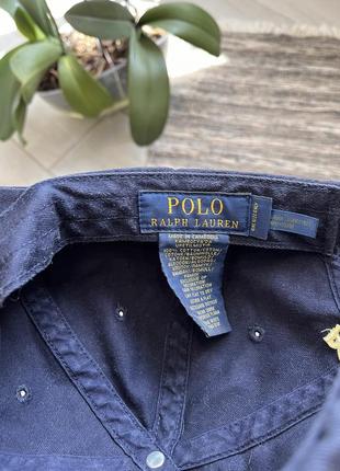 Кепка polo ralph lauren с вышитыми логотипами8 фото