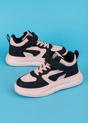 Детские деми ботинки хайтопы на флисе р.32-37