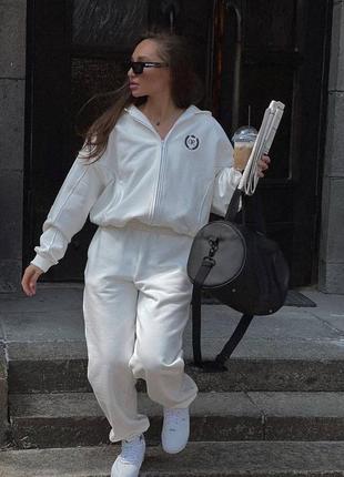 Костюм oversize : кофта + джоггери