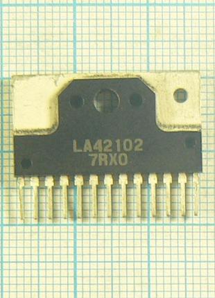 La42102 sip13 10...17v 2×10w 8ohm унч la42012n