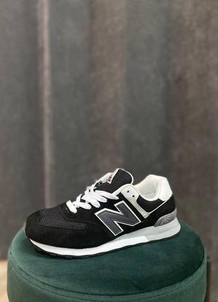 Кроссовки new balance 574 black-white