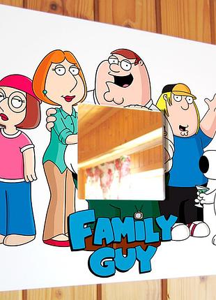 Зеркало "мульт гриффины. family guy" украшение интерьера спальни, кафе, офиса