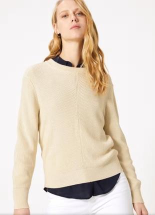 Фактурный джемпер с круглым вырезом. marks spencer