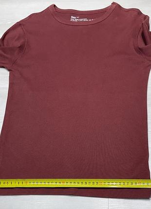 Gap фирменный базовый бордовый лонгслив реглан пуловер6 фото