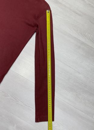Gap фирменный базовый бордовый лонгслив реглан пуловер7 фото