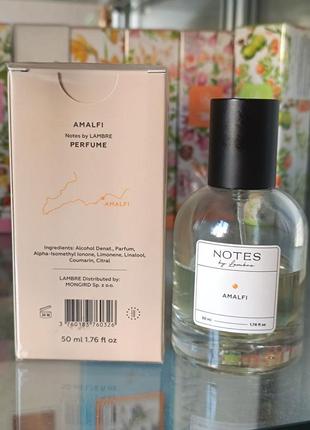 Акция пробник тестер семпл миниатюра парфюми notes amalfi в стиле bal d'afrique от byredo 50мл3 фото