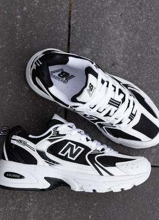 Кроссовки new balance 530 black white женские