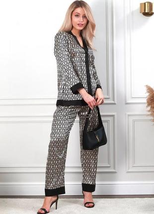 Пижама в стиле fendi