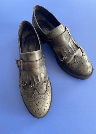 Туфлі броги шкіряні garvela