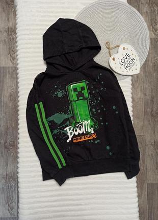 Худи с начесом minecraft 8-9 лет