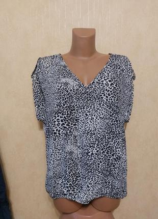 Блуза у леопардовый принт zara xl