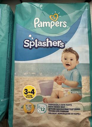 Pampers splashers для плавания подгузники