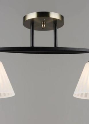 Люстра потолочная sirius b n6588/2 bk+ab на 2 плафона