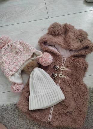 Комплект безрукавка+шапочка