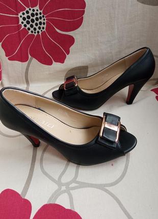 Женская обувь/ туфли с открытыми пальцами 🖤 36 размер, стелька 23 см2 фото
