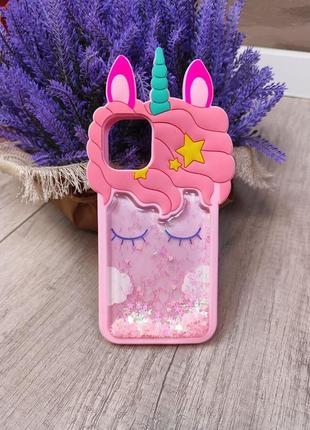Силиконовый чехол игрушка для iphone 11 единорожка