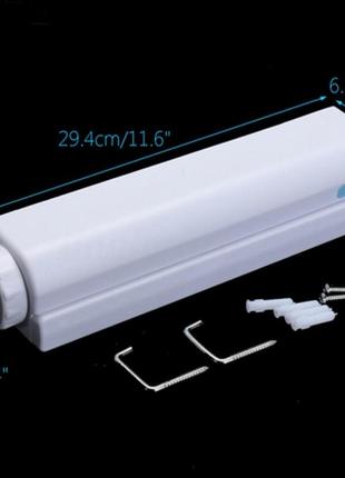 Бельевая веревка автоматическая выдвижная настенная вешалка для сушки одежды (4 шнура...