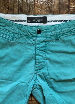 Шорты h&amp;m l.o.g.g. хлопковые летние мужские бирюзовые l 32