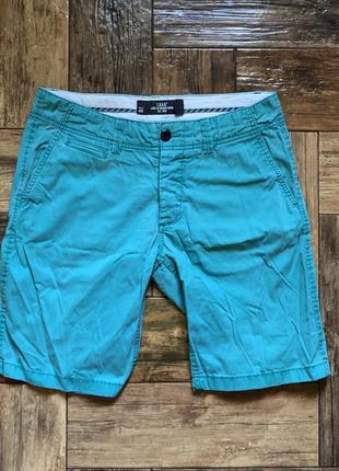 Шорты h&amp;m l.o.g.g. хлопковые летние мужские бирюзовые l 32