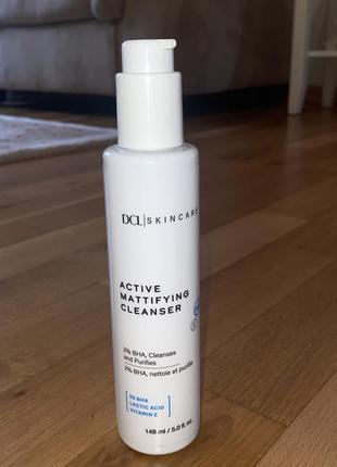 Очищувальний матуючий гель з саліциловою кислотою 2% dcl active mattifying cleanser 148 ml