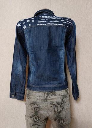 Стильная женская джинсовая куртка scateboard7 фото