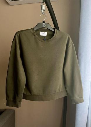 Свитшот женский хаки zara