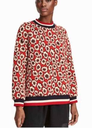 Свитшотh&m жаккардовым принтом