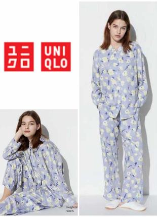 Атласна піжама uniqlo