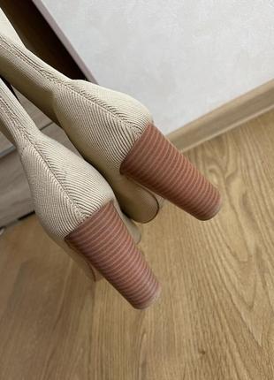 Сапоги чулки missguided, базовые сапоги носки, сапоги резинки, полусапоги на каблуке,...