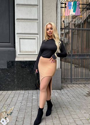 Спідниця з розрізом на нозі (s-xl)