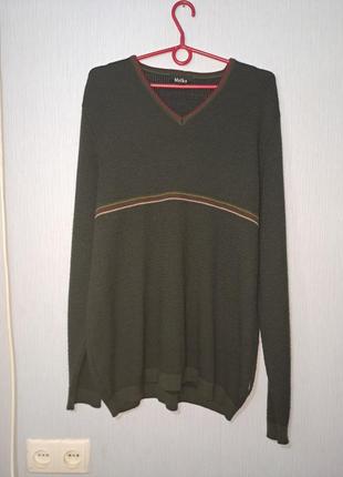 Melka шерстяной стильный мужской мирер оверсайз милитари хаки кофта