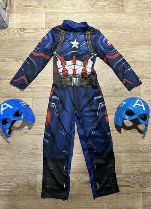 Карнавальный костюм капитан америка 🇺🇸 стив роджерс супергерой мстители1 фото