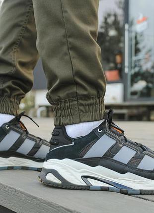 Мужские брюки хаки карго с карманами высокого качества