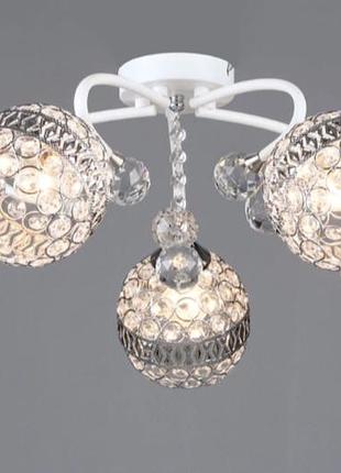 Люстра в гостиную sirius b n6422/5 wt+cr на 5 плафонов
