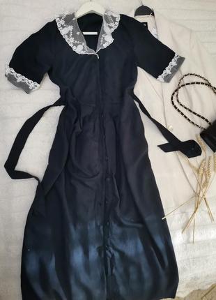 Повна ліквідація 🔥синя сукня на гудзиках в стилі