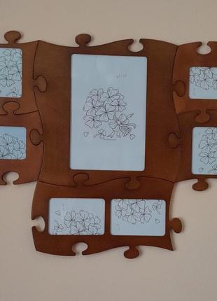 Фоторамки-пазлы (набор из 6 рамок)