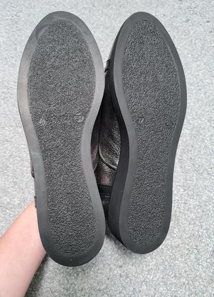 Кожаные серебристые туфли броги весна осень10 фото