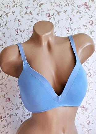 🩵базовый, мягкий, фирменный бюстгалтер, формованный, на паролоне, повседневный,