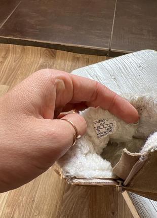 Черевики капці 14,5 см на дівчинку хайтопи zara 23 розмір взуття тепле зима осінь на шнурках