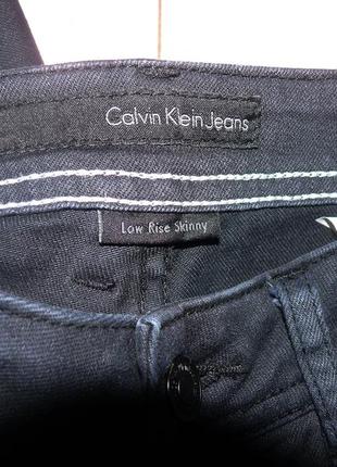 Джинсы скинни calvin klein р.27, как новые. оригинал5 фото