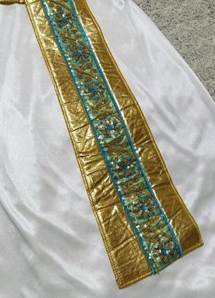 Карнавальный костюм платье клеопатра , нифертити егопетская царица 8-9, 9-10 лет3 фото