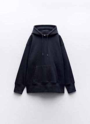 Очень теплое оверсайз худи zara