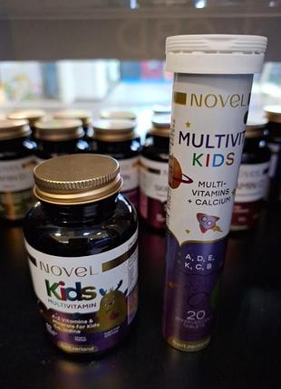 Витамины и минералы для детей novel 60 жевательных таблеток