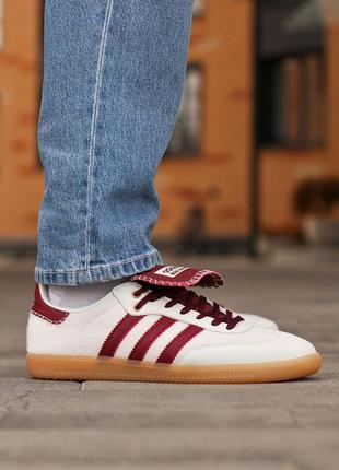 Чоловічі кросівки cream white wales bonner x adidas samba