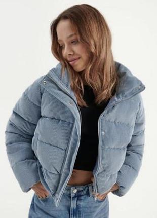 Блакитна вельветова куртка house