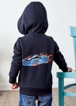 Толстовка худі кофта на блискавці двонитка lupilu