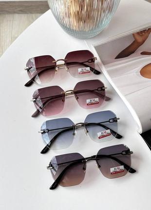 Солнцезащитные очки женские классические очки без оправы3 фото